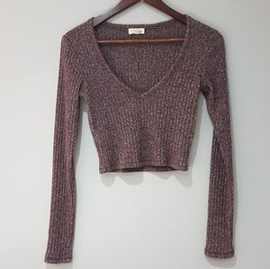 Aritzia Wilfred Free Crop Top Sweater